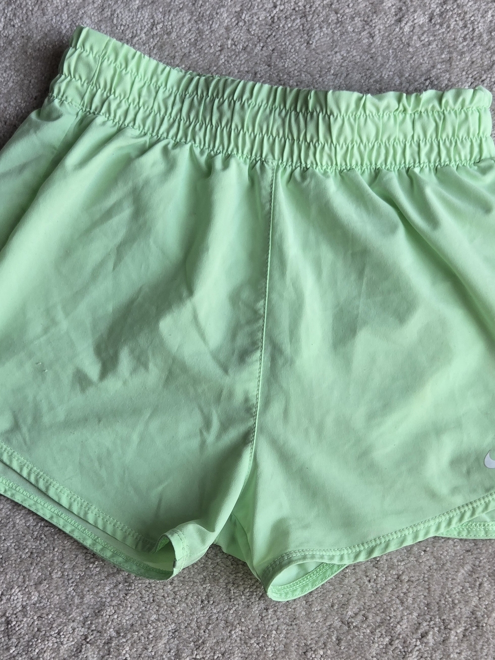 Nike Girls Mint Green Athletic Shorts